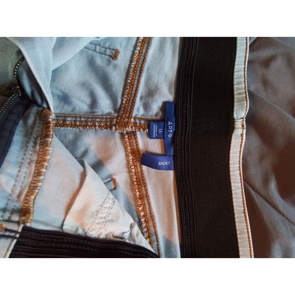 Apt. 9 - Women's Cut Off Shorts, 16 Short, Comfort Waist Band, Washed Out - Picture 2 of 4